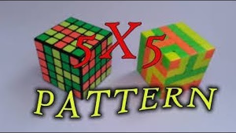 4 AMAZING PATTERNS ON THE 5X5 RUBIKS CUBE | hv