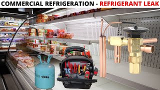 HVACR Service Call: Commercial Refrigerator Not Cooling (Refrigerant Leak Repair/TXV Leaking Freon)
