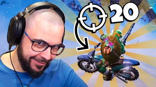 20 Bombe , Delirio con la Moto e il Cecchino - FORTNITE