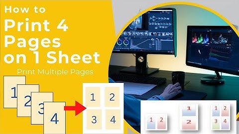 How to Print 4 Pages on a Single Page | Print Multiple pages on a Single Page