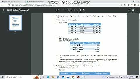 Algoritma & Pemrograman C++ #Evaluasi Perulangan (Looping)