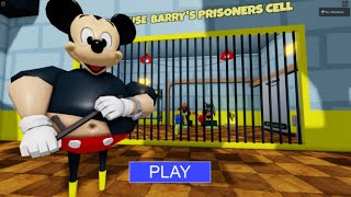 [NEW!] MICKEY MOUSE BARRY'S PRISON RUN! (OBBY) #roblox #scaryobby