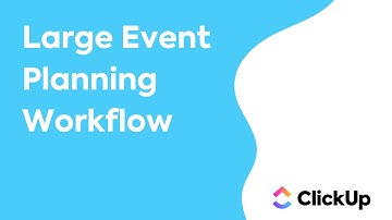 Review the Large Event Planning Template in ClickUp