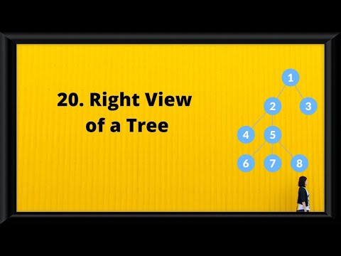 20. Right View of Binary Tree | Tree Data Structure