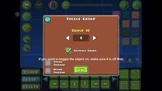 How to use a toggle trigger in geometry dash! (quick tutorial)