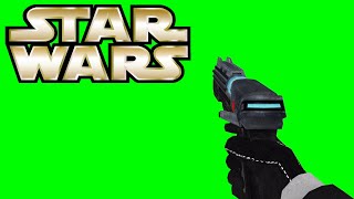 Star Wars DC-15 Side Arm Blaster in First Person [GREEN SCREEN]