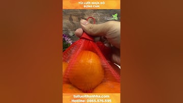 Sản xuất túi lưới nhựa đỏ đựng cam/Tuiluoithanhha.com #shorts