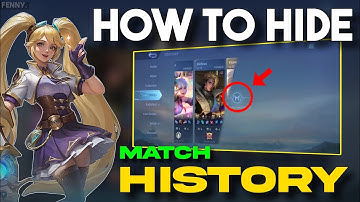 HOW TO HIDE/UNHIDE MATCH HISTORY IN MOBILE LEGENDS 2024