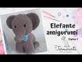 Passo a passo como fazer um elefante de croche amigurumi parte 12