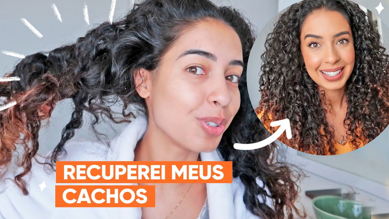RECONSTRUÇÃO CAPILAR PRA RECUPERAR O CABELO CACHEADO EM CASA | JULIANA LOUISE