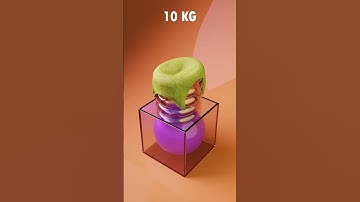 0.1 KG VS 1000 KG 3D Cloth Simulation 😋🔥#3danimation #blender3d #satisfying #shorts #3d #animation