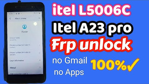 itel A23 pro Frp bypass/ itel L5006C frp unlock Android 11#itell5006cfrpunlock