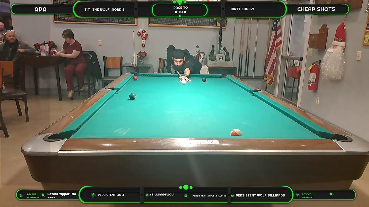 Image of video the Tim  'The Wolf' Morris vs -  Matt Chudyi APA - Wolf Pack Stream 12