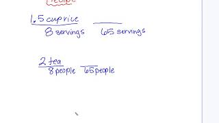 Recipe Proportion