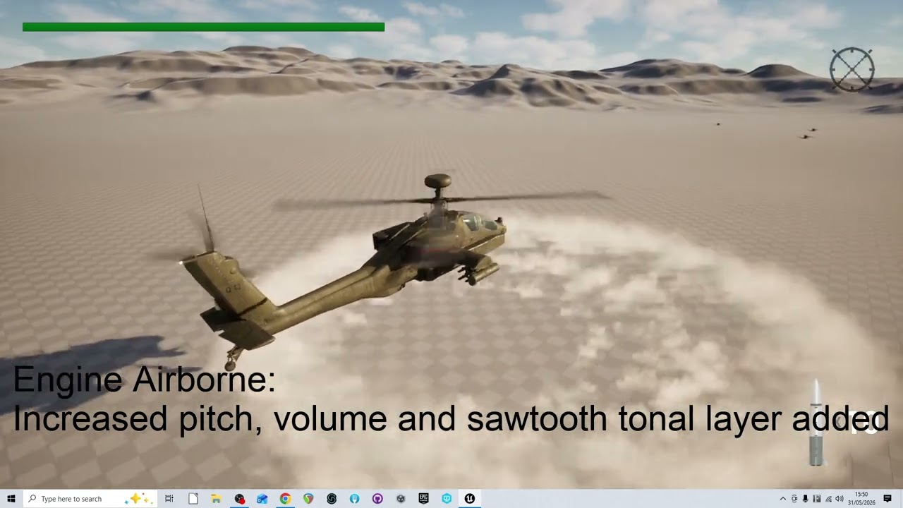 Unreal Engine Sound Implementation: Helicopter