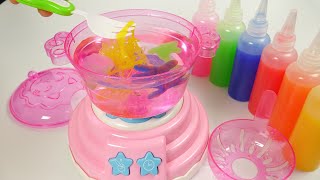 Satisfying with Unboxing Magic Elf Water 🍡Hot Pot Machine Glue Magic/So Cool/ ASMR No Talking