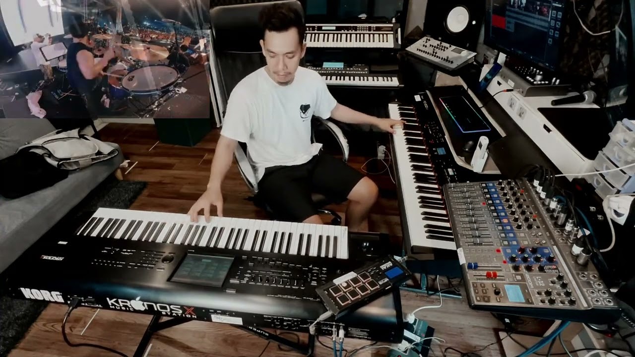 AGNEZ MO - TAK ADA LOGIKA (LIVE VERSION) KEYBOARD COVER feat YOIQBALL DRUM