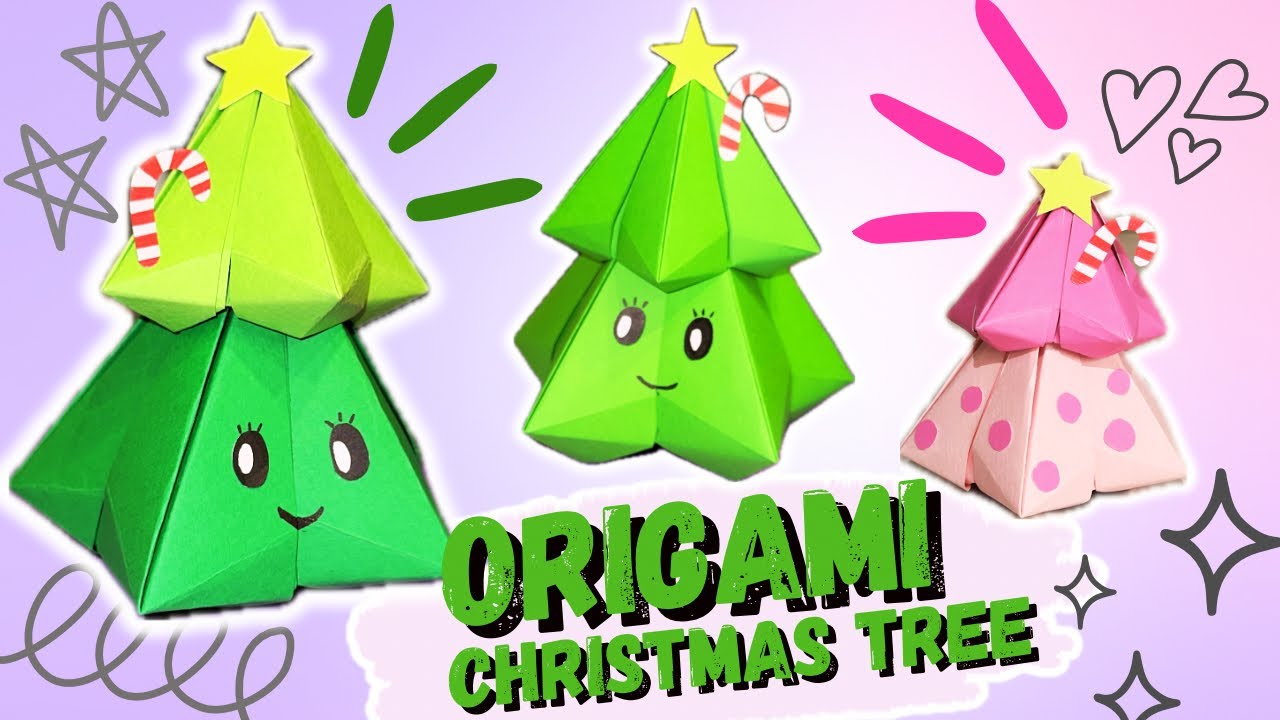 Origami Paper Christmas Tree / How to make Paper Christmas Tree without glue🎄 YouTube