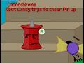 Candy tries to chear pin up @kupkace14 for the orginal