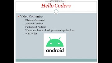 Android application development using KOTLIN in Android studio for beginners.