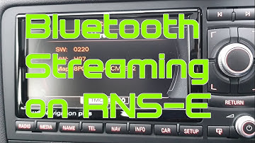Streaming Music to RNS-E V2 Audi Navigation Plus on A3 8P 2009 using Bluetooth 2G/3G/3G Low VW/SEAT