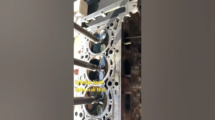 Valve leak test due to engine was misfiring