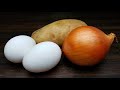 طريقة سهلة ورهيبة لعمل وصفة بيض بالبطاط | Easy potato omelette