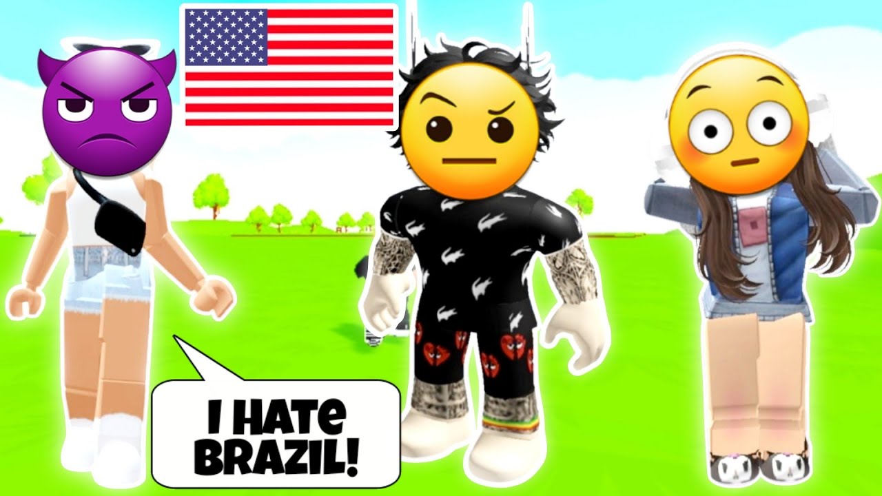 História Roblox - A Aluna Nova Dos Estados Unidos Barraqueira Odeia O Brasil!