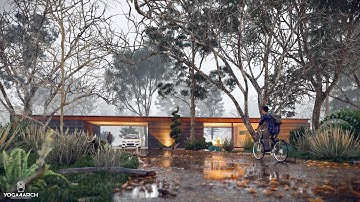 LUMION 10 RENDERING EXPERT SERIES#24 CABIN IN THE RAIN