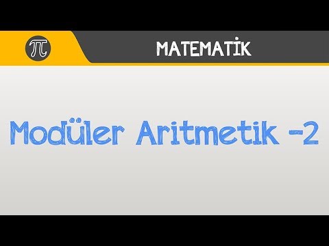 Modüler Aritmetik -2