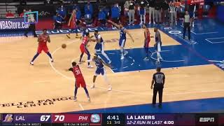 Full Anthony Davis Wanna Fight Joel Embiid - Lakers vs 76ers - January 27, 2021 News