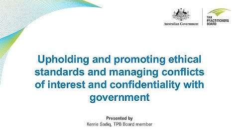Help shape our guidance on ethical standards and conflicts and confidentiality with government