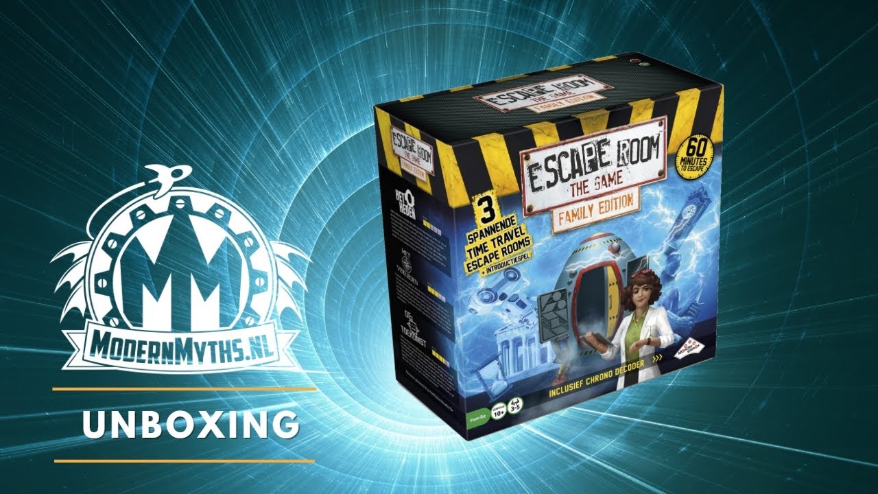 Unboxing Escape Room The Game: Time Travel Family Edition - Modern Myths Spellenavond