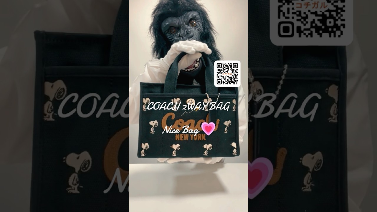 COACH】コーチ スヌーピー バッグ キャンバストート ピーナッツ コラボ