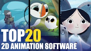 TOP 20  2D ANIMATION SOFTWARE IN THE WORLD