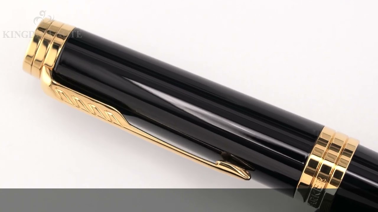 パーカー　プリミエ　万年筆　18K 字幅M ブラックラックGT PARKER パーカー 万年筆 プリミエ ラックブラックGT M - YouTube
