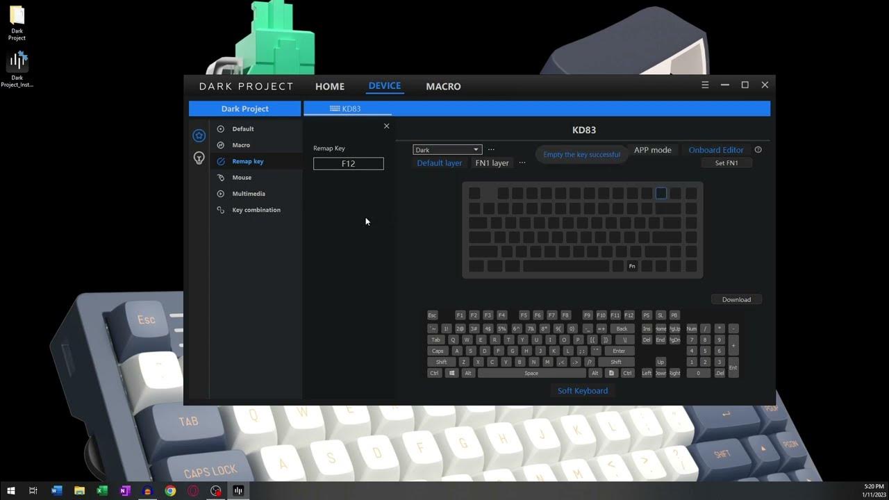 Dark project настройка подсветки