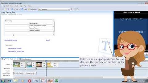 Windows Movie Maker-  Add Credits