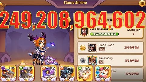 Idle Heroes - Delacium Boss Guild 249 Billion Damage | Kim Cuong Game