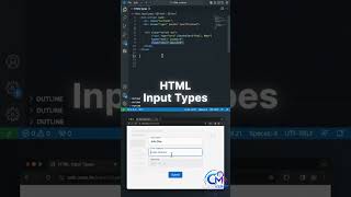HTML Input Types Explained in 30 Seconds | Complete Beginner Guide | HTML Tutorial #shorts