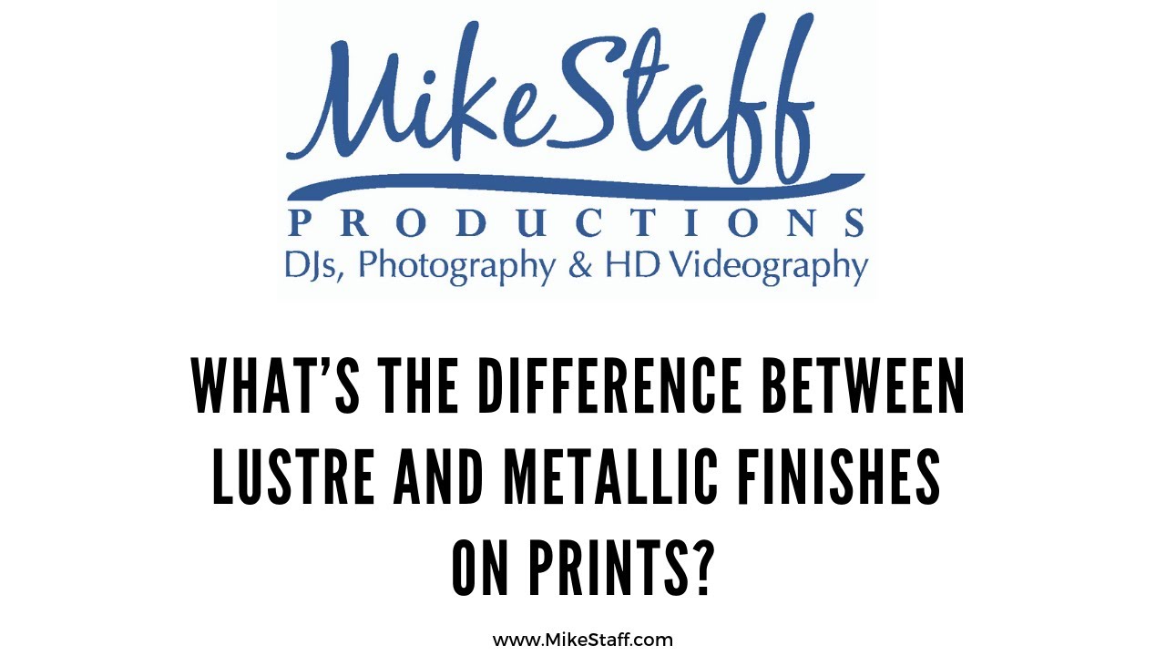 What’s the difference between lustre and metallic finishes