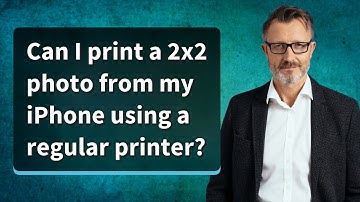 Can I print a 2x2 photo from my iPhone using a regular printer?
