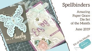 Spellbinders Amazing Paper Grace Kit of the Month Club June 2019