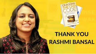 Cracking The CRM Code - Gratitude to Rashmi Bansal Wealth