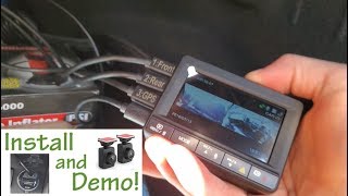 Esky Dual Camera Dash Cam - Install & Demo