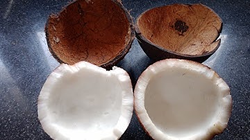 How to Remove Coconut Shell Easily // Easiest Way to Peel Coconut From Shell
