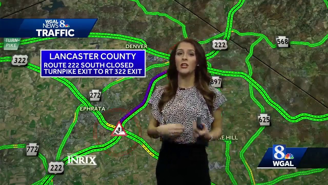 Southbound Route 222 shut down in Lancaster County