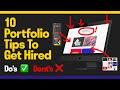 10 Website Portfolio Tips To Get Hired As A Graphic Designer