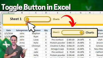 Toggle Button in Excel to Switch between Tabs | How to