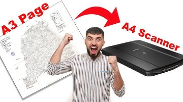 Scan large Documents in any A4 scanner |  Stitch Large Documents into a Single Image